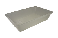 ПОДДОН ПОЛИМЕРНЫЙ прямоугольный 510(510)х350(345)/h110(105)мм(СВЕТЛЫЙ)
