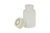 БАНКА полимерная БН---100-26(СВЕТЛАЯ) цилиндрическая d46/h90мм: крышка 32ГВ