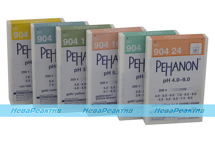 БУМАГА индикаторная   2,8..4,6pH с pH-шкалой, в полосках 11х100мм (200шт/коробка/упак), PEHANON™