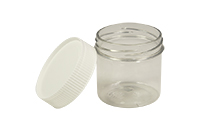 БАНКА полимерная БН---100-58(СВЕТЛАЯ) цилиндрическая: крышка 63ГВ-RTS(ПП/БЕЛАЯ) (10шт/упак)