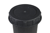 ЕМКОСТЬ ХРАНЕНИЯ ПРОБ угля 1000мл(ЧЁРНАЯ) цилиндрическая d92/h195мм: крышка ГВ