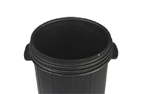 ЕМКОСТЬ ХРАНЕНИЯ ПРОБ угля 1000мл(ЧЁРНАЯ) цилиндрическая d92/h195мм: крышка ГВ