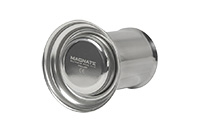 СТАКАН МЕТАЛЛИЧЕСКИЙ с носиком   190мл цилиндрический d55/h80мм с основанием