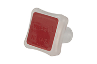 КОЛБА МЕРНАЯ полимерная   100мл(СВЕТЛАЯ) кл.A (121°С): маркировка(КРАСНАЯ), пробка ПП-14/23NS(PP)